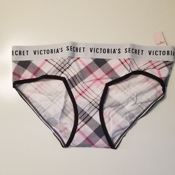 BUNDLE! NWT 3 prs Victoria's Secret Cotton Logo Waist Hiphugger Panty, Size S - Picture 4 of 5